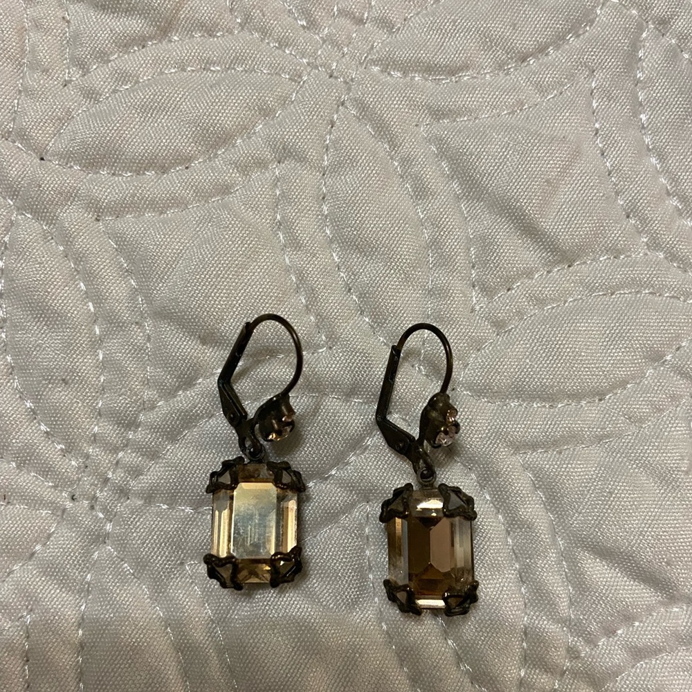 **SORRELLI** Brown neutral Lever back dangle earrings